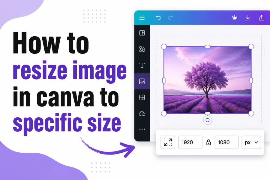 How to resize image in Canva to specific size